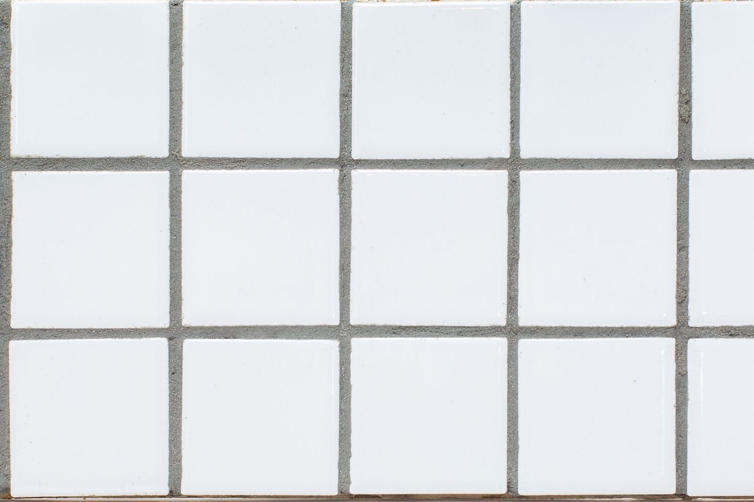 Close-up of sanded grout.